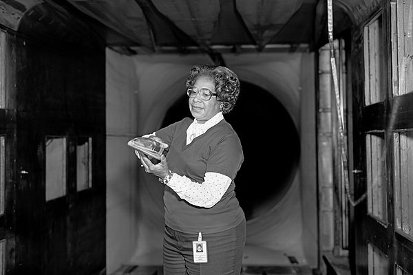 NASA's first Black female engineer in the 4' x 4' Supersonic Pressure Tunnel